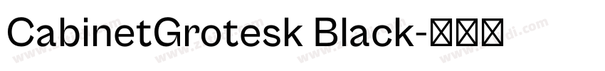 CabinetGrotesk Black字体转换